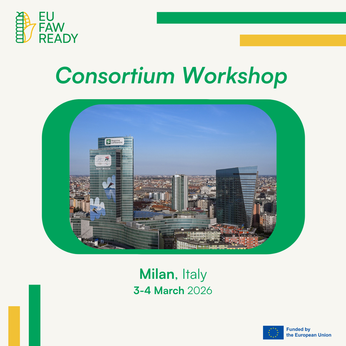 Upcoming project workshop in Milan