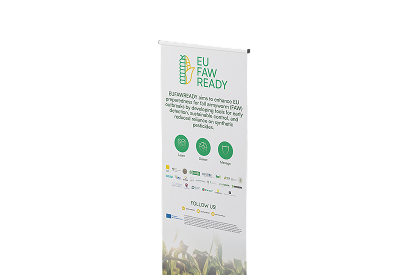Promotional materials preview showing flyers and marketing content